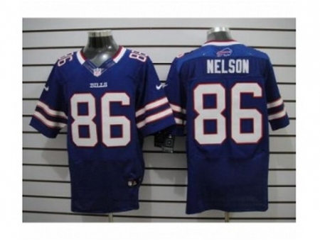 Nike Buffalo Bills 86 David Nelson Blue Elite NFL Jersey