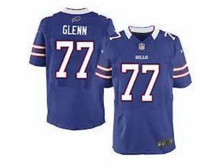 Nike Buffalo Bills 77 Cordy Glenn Blue Elite NFL Jersey