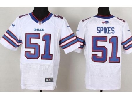 Nike Buffalo Bills 51 Brandon Spikes White Elite NFL Jersey