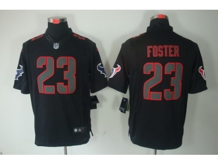 Nike Houston Texans 23 Arian Foster Black Limited Impact NFL Jersey