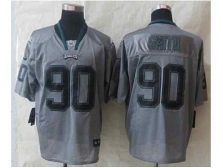 Nike philadelphia eagles 90 Marcus Smith grey Elite lights out NFL Jersey