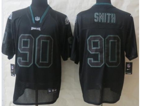 Nike Philadelphia Eagles 90 Marcus Smith Black Elite Lights Out NFL Jersey