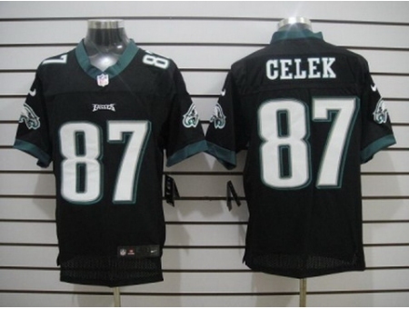 Nike Philadelphia Eagles 87 Brent Celek black Elite NFL Jersey