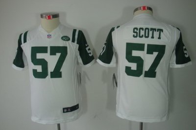 Nike Youth New York Jets #57 Scott White Color[Youth Limited Jerseys]