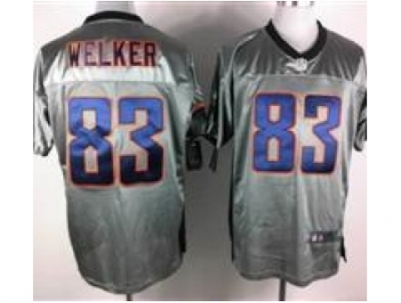 Nike Denver Broncos 83 Wes Welker Grey Elite Shadow NFL Jersey