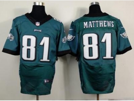 Nike Philadelphia Eagles 81 Jordan Matthews Green Elite NFL Jersey