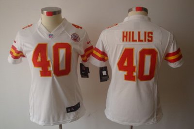 Women Nike Kansas City Chiefs 40 Peyton Hillis White Color[NIKE LIMITED Jersey]