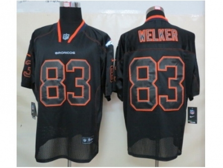 Nike Denver Broncos 83 Wes Welker black Elite lights out NFL Jersey