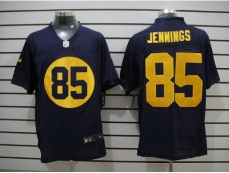 Nike Green Bay Packers 85 Greg Jennings Blue Elite NFL Jersey