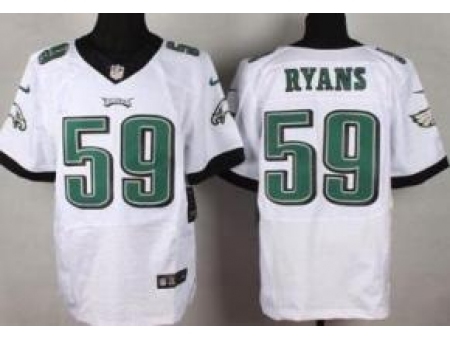 Nike Philadelphia Eagles 59 DeMeco Ryans White Elite NFL Jersey