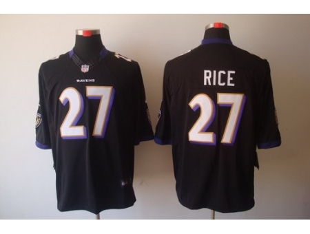 Nike Baltimore Ravens 27 Ray Rice Black Limited NFL Jersey