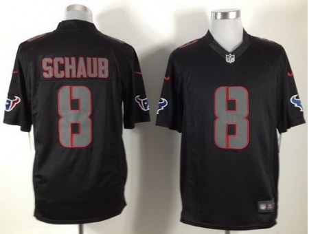 Nike Houston Texans 8 Matt Schaub Black LIMITED Impact NFL Jersey