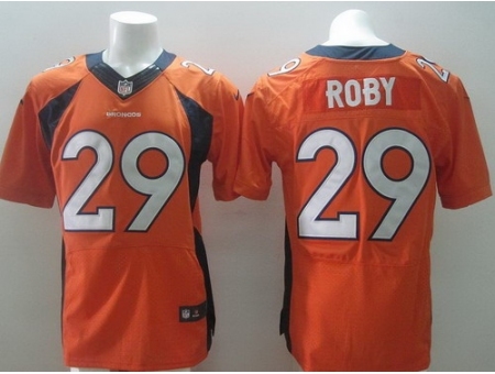 Nike Denver Broncos 29 Bradley Roby Orange Elite NFL Jersey