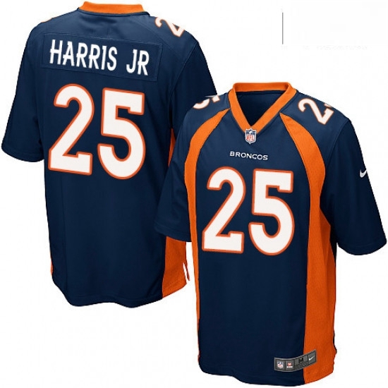 Men Nike Denver Broncos 25 Chris Harris Jr Game Navy Blue Alternate NFL Jersey