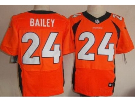 Nike Denver Broncos 24 Champ Bailey Orange Elite NFL Jersey