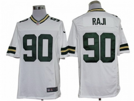 Nike Green Bay Packers 90 B.J. Raji White Limited NFL Jersey