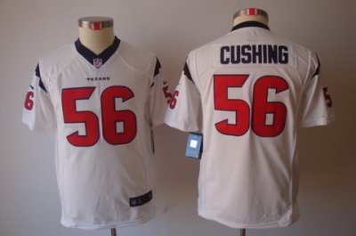 Youth Houston Texans #56 Cushing White Color Limited Jerseys