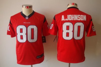 Youth Nike Houston Texans #80 Andre Johnson Red Color Limited Jerseys