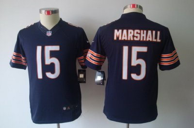 Youth Nike Chicago Bears #15 Marshall Blue Color Limited Jerseys