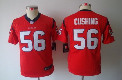 Youth Nike Houston Texans 56 Brian Cushing Red Color Limited Jerseys