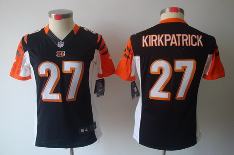 Women Nike Cincinnati Bengals #27 Dre Kirkpatrick Black [Women's NIKE LIMITED Jersey]