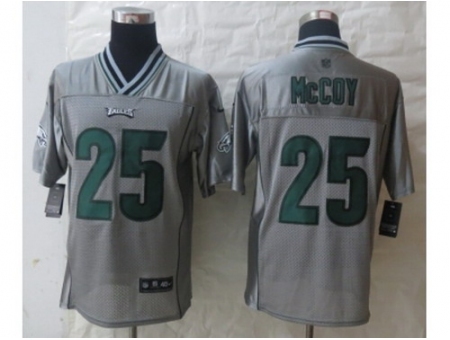 Nike Philadelphia Eagles 25 LeSean McCoy Grey Elite Vapor NFL Jersey