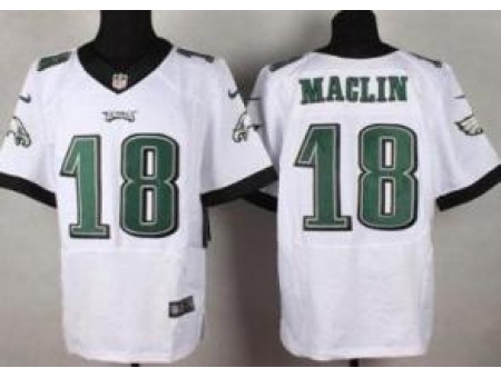 Nike Philadelphia Eagles 18 Jeremy Maclin White Elite NFL Jersey