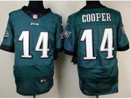 Nike Philadelphia Eagles 14 Riley Cooper Green Elite NFL Jersey