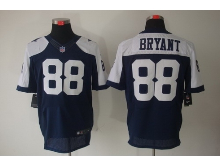 Nike Dallas Cowboys 88 Dez Bryant Blue Elite Thankgivings NFL Jersey