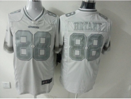 Nike dallas cowboys 88 dez bryant white Game Platinum NFL Jersey