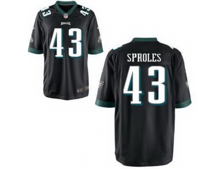 Nike Philadelphia Eagles 43 Darren Sproles Black Game NFL Jersey