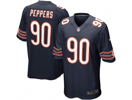 Nike Chicago Bears 90 Julius Peppers blue Game NFL Jersey