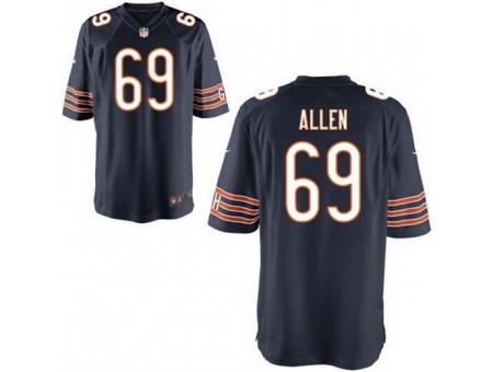 Nike Chicago Bears 69 Jared Allen Blue Game NFL Jersey