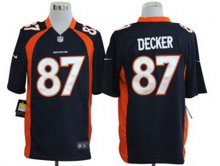 Nike Denver Broncos 87 Eric Decker Blue Game NFL Jersey