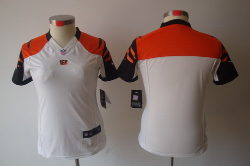 Women Nike NFL Cincinnati Bengals Blank White Limited Jerseys