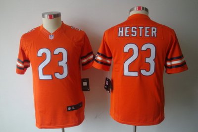 Youth Nike Chicago Bears #23 Devin Hester Orange Color Limited Jerseys