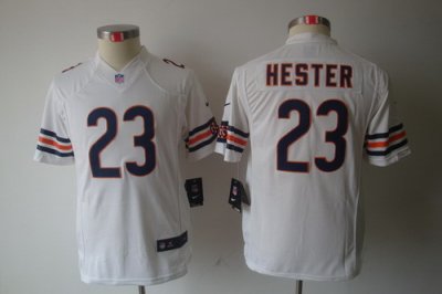 Youth Nike Chicago Bears #23 Devin Hester White Color Limited Jerseys