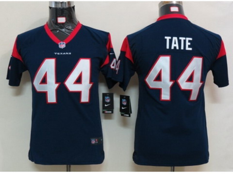 Youth Nike NFL Houston Texans #44 Tate Blue Jerseys