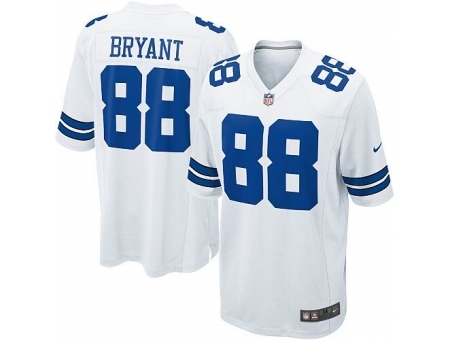 Nike Dallas Cowboys 88 Dez Bryant White Game NFL Jersey