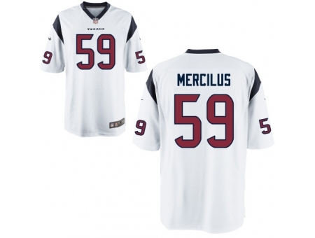 Nike Houston Texans 59 Whitney Mercilus White Game NFL Jersey