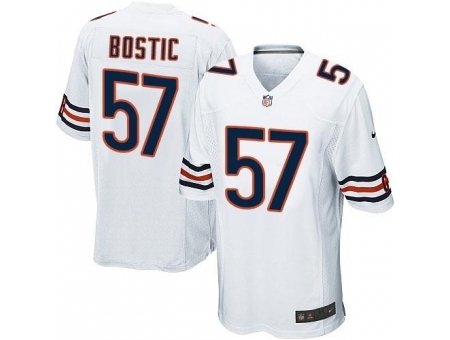 Nike Chicago Bears 57 Jon Bostic White Game NFL Jersey