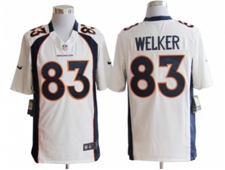 Nike Denver Broncos 83 Wes Welker white Game NFL Jersey