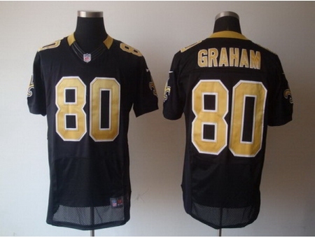 Nike New orleans Saints 80 Jimmy Graham black Elite NFL Jersey