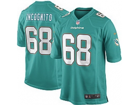 Nike Miami Dolphins 68 Richie Incognito Green Game NFL Jersey