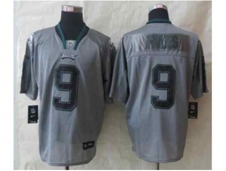 Nike philadelphia eagles 9 Nick Foles grey Elite lights out NFL Jersey