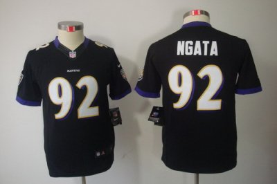 Nike Youth Baltimore Ravens #92 Ngata Black Color[Youth Limited Jerseys]