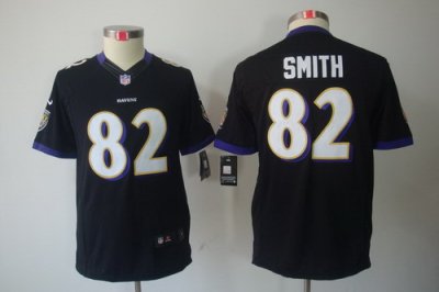 Youth Nike Baltimore Ravens 82 Torrey Smith Black Color[Youth Limited Jerseys]