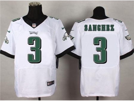 Nike Philadelphia Eagles 3 Mark Sanchez White Elite NFL Jersey