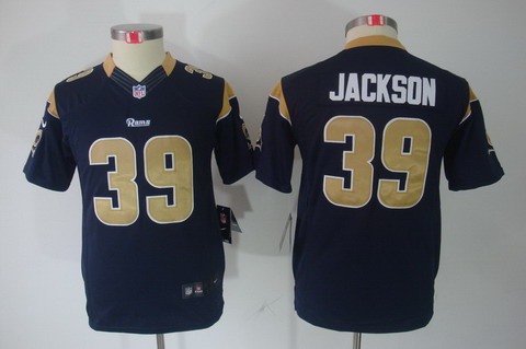 Youth Nike St. Louis Rams #39 Jackson Blue Limited Jerseys