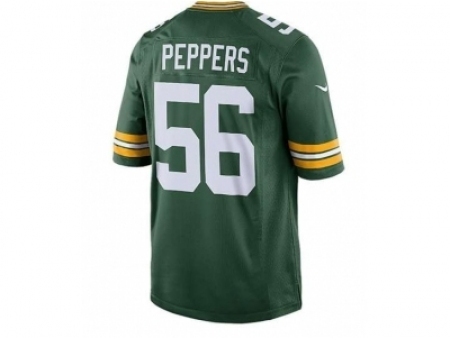 Nike Green Bay Packers 56 Julius Peppers Green game NFL Jersey